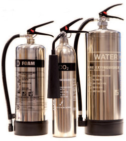 Chrome Fire Extinguishers